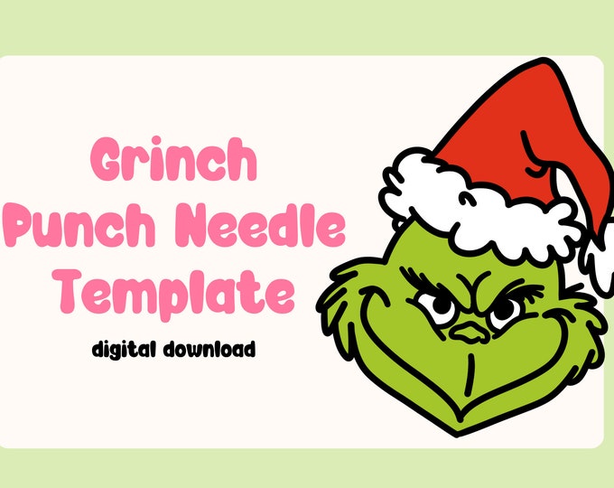 Punch needle digital template, punch needle pattern, punch needle,  PNG Pattern, Yarn Art