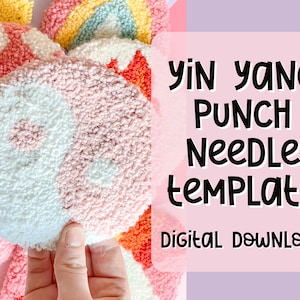 Punch Needle Template, Mug Rug, Punch Needle Pattern, Punch Needle, , PNG Pattern, Yarn Art
