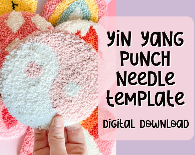 Punch Needle Template, Mug Rug, Punch Needle Pattern, Punch Needle, , PNG Pattern, Yarn Art