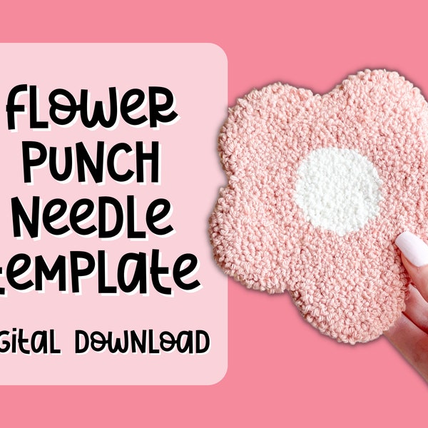 Punch Needle Template, Mug Rug, Punch Needle Pattern, Punch Needle, , PNG Pattern, Yarn Art