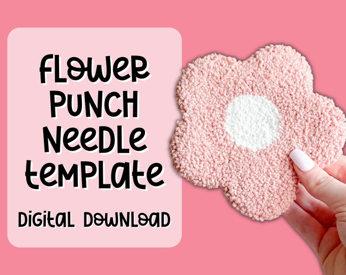 Punch Needle Template, Mug Rug, Punch Needle Pattern, Punch Needle, , PNG Pattern, Yarn Art