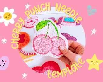 Punch Needle Template, Mug Rug, Punch Needle Pattern, Punch Needle, , PNG Pattern, Yarn Art