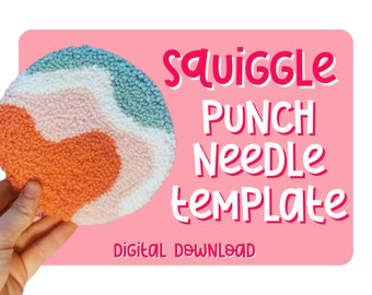 Punch Needle Template, Mug Rug, Punch Needle Pattern, Punch Needle, , PNG Pattern, Yarn Art