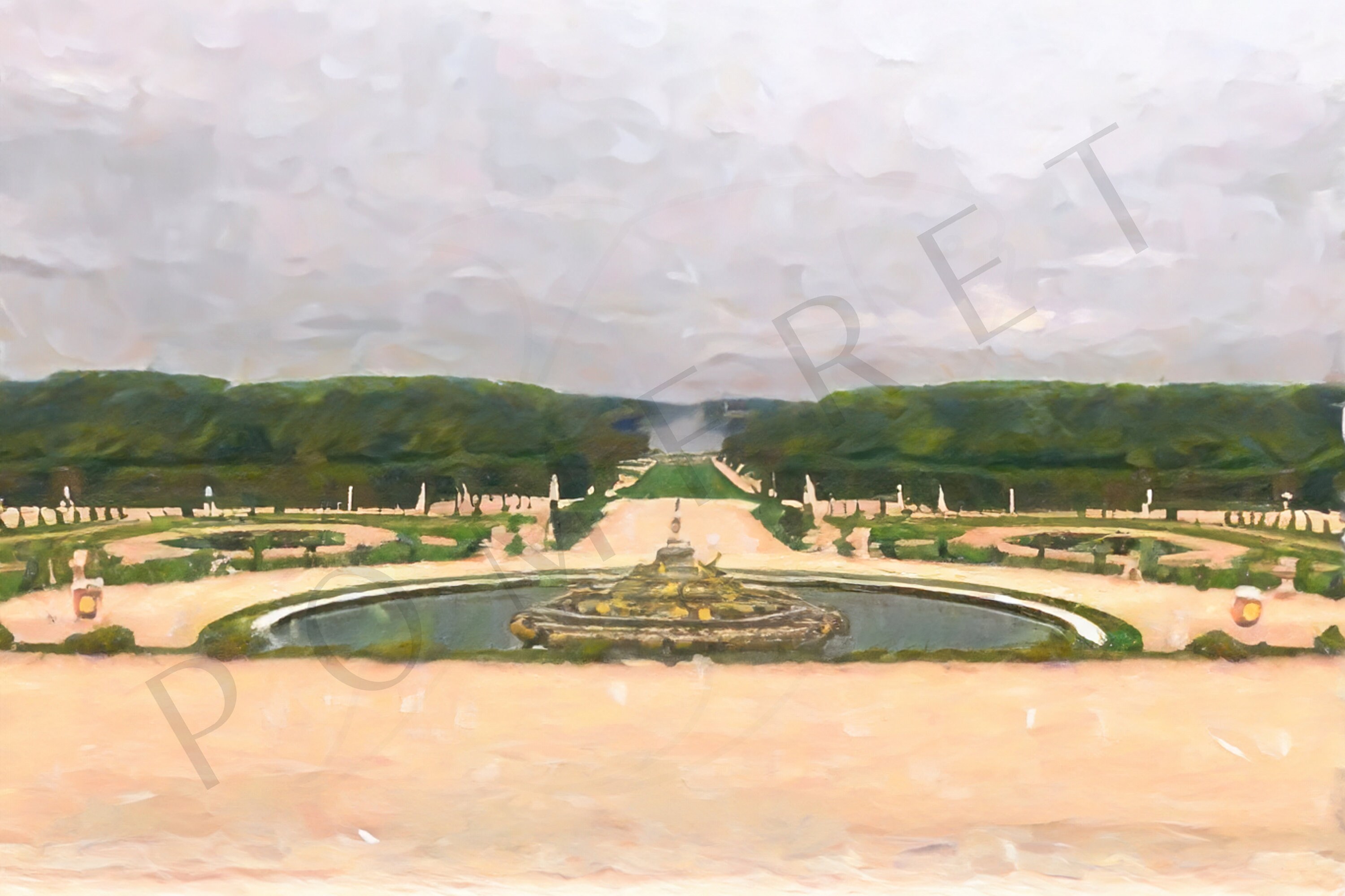 Giclée Art Print - Versailles Fountain - Etsy