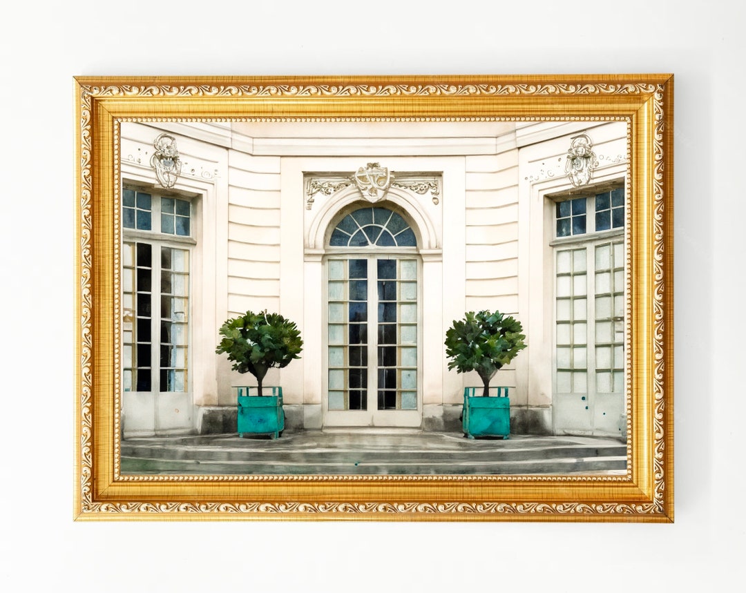 Giclée Art Print - Versailles Architecture, Watercolor - Etsy