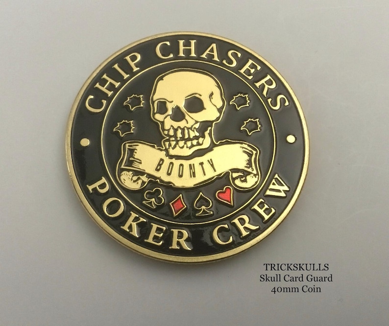 Chip Chaser Chip Chaser Card Guard Skull Enamel Coin Stainless Locket 45-60cm Wheat ...
