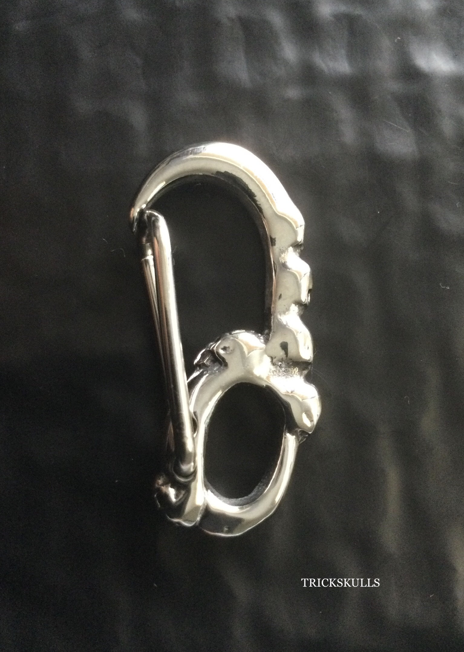 Skull Clip Carabiner Keychain Wallet Chain Hook 316 Stainless