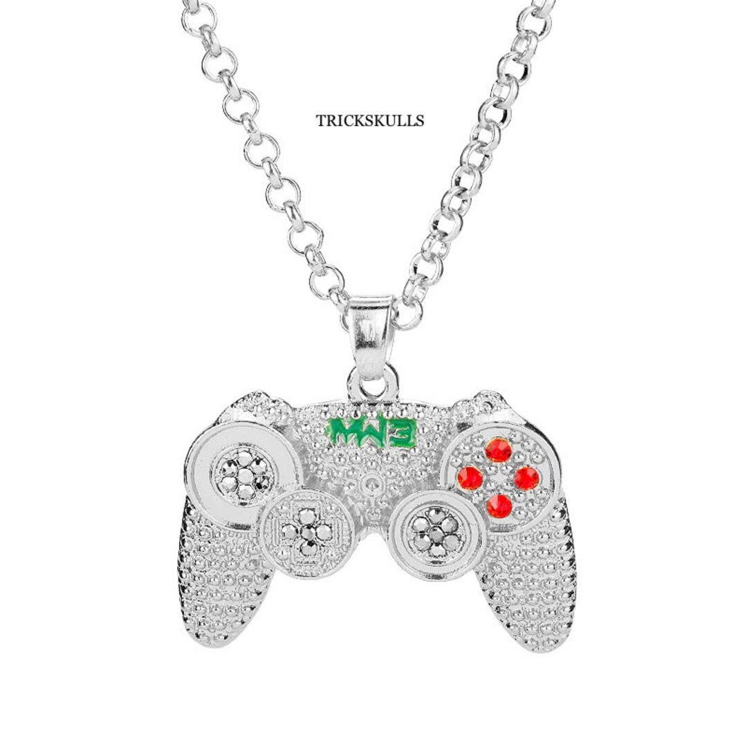 Iced Silver Gaming Gamer Controller Gamepad Necklace XBOX PS2 - Etsy