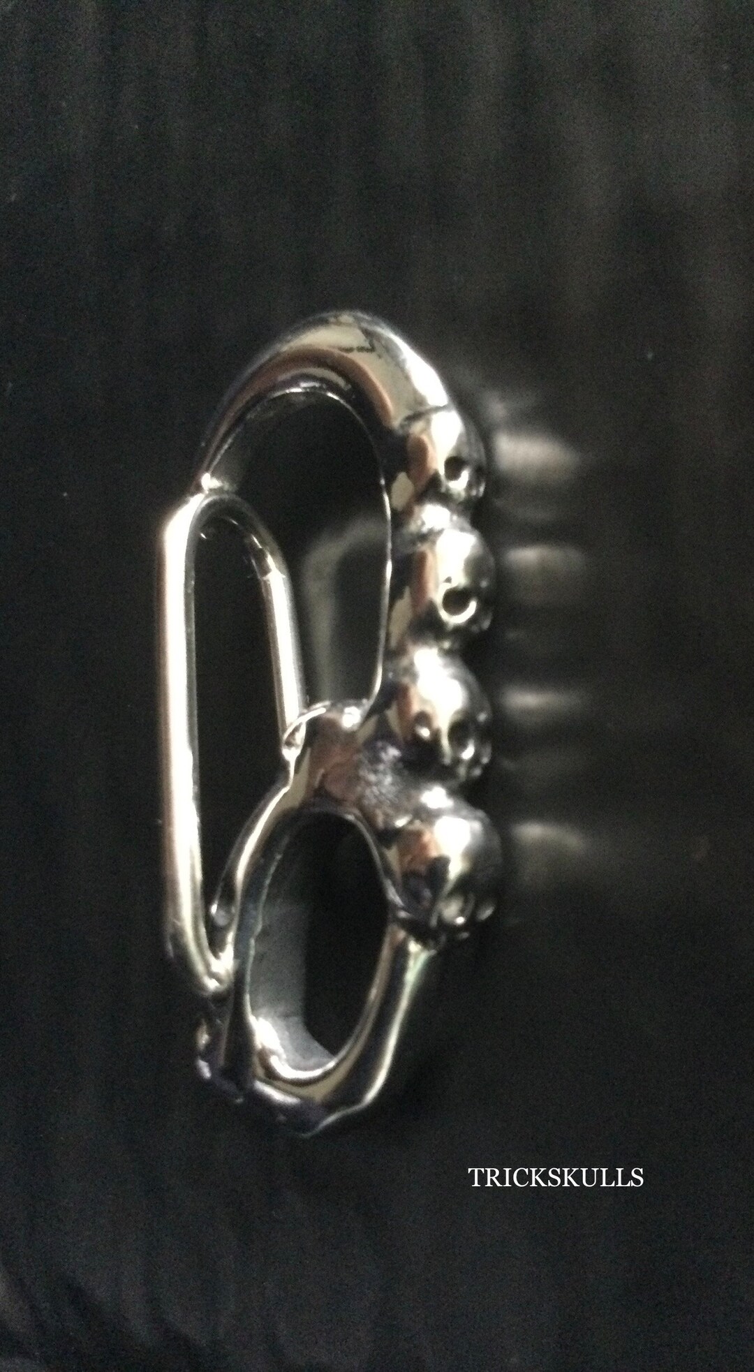 Skull Clip Carabiner Keychain Wallet Chain Hook 316 Stainless