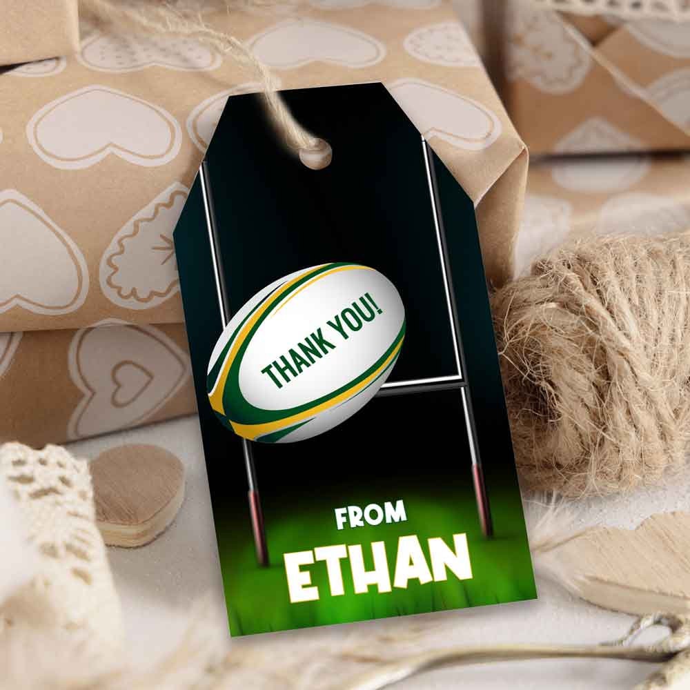 Rugby Birthday Invite, Rugby Editable Template, South Africa Rugby