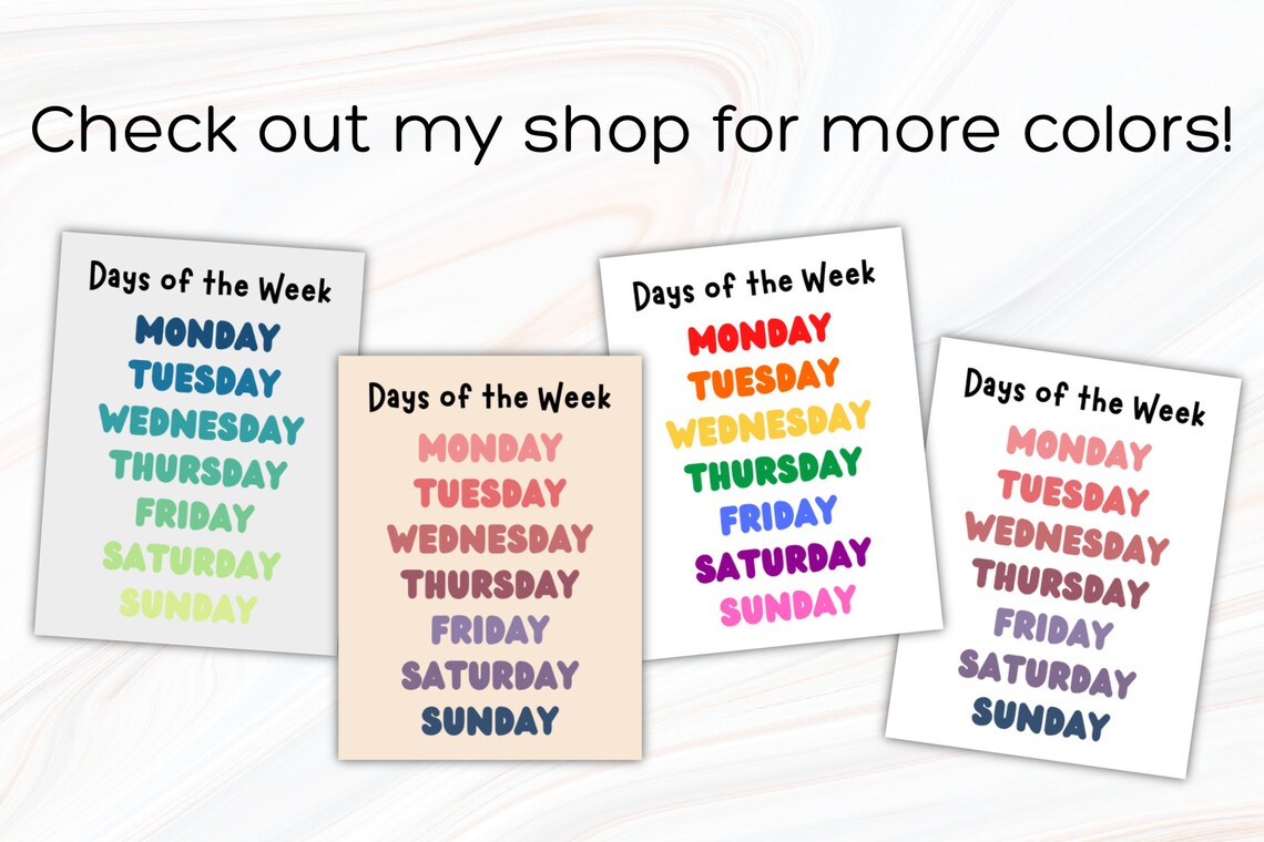 Set of 9 Educational Posters: Printable Pdfs for Playroom or School ...