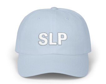 Embroidered SLP Dad Cap, Speech Language Pathologist Gift