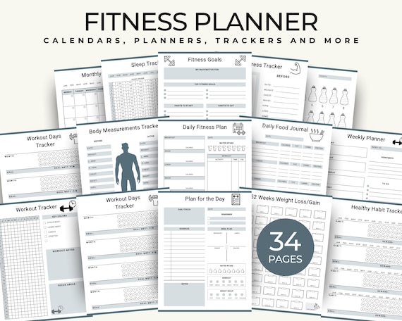 Workout Tracker Men, Gym Progress Tracker, Exercise Log, Weight Loss Journal