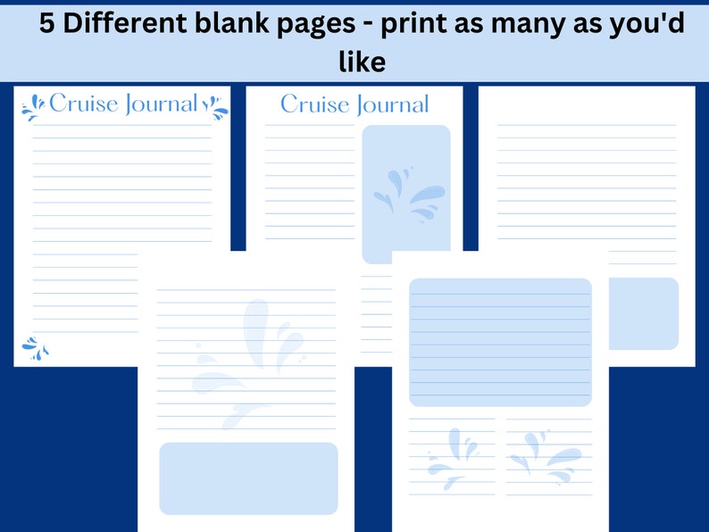 Cruise Journal Printable Cruise Journal Vacation Journal - Etsy