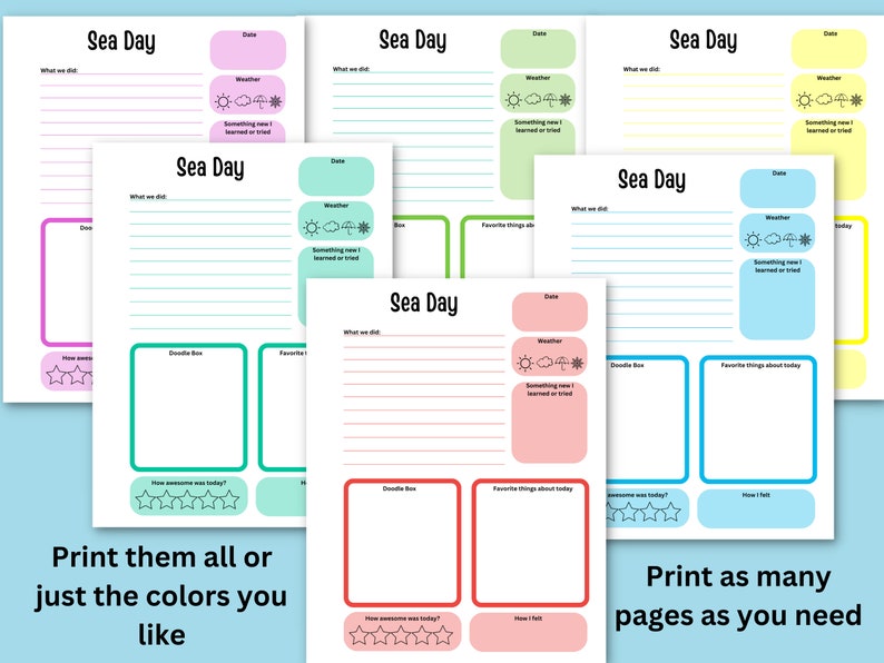 Kids Cruise Journal Printable Cruise Journal for Kids Kids - Etsy