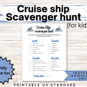 Cruise scavenger hunt, cruise ship scavenger hunt, cruise activities for kids, cruise printable, family cruise, kids cruise,printable cruise