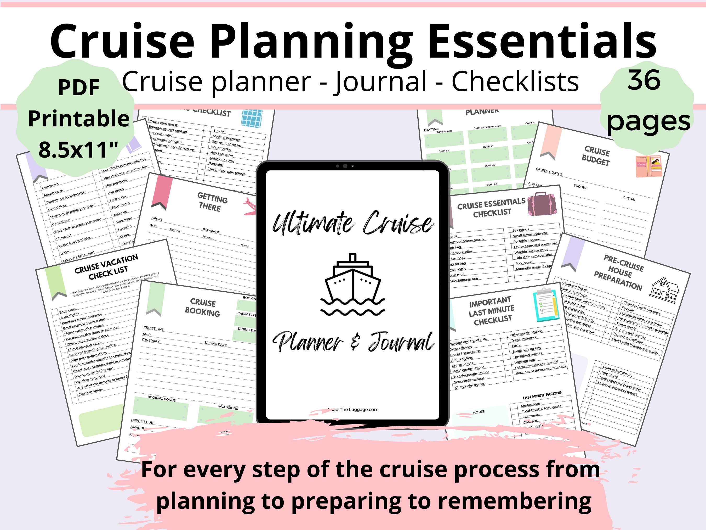 Cruise Planner Instant Download Cruise Planning Kit - Etsy