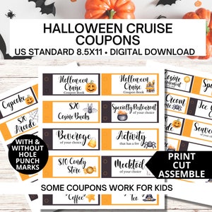 Halloween cruise coupon book, printable cruise coupons, cruise gift, kids cruise, cruise printable, cruise Halloween, family cruise, cruise