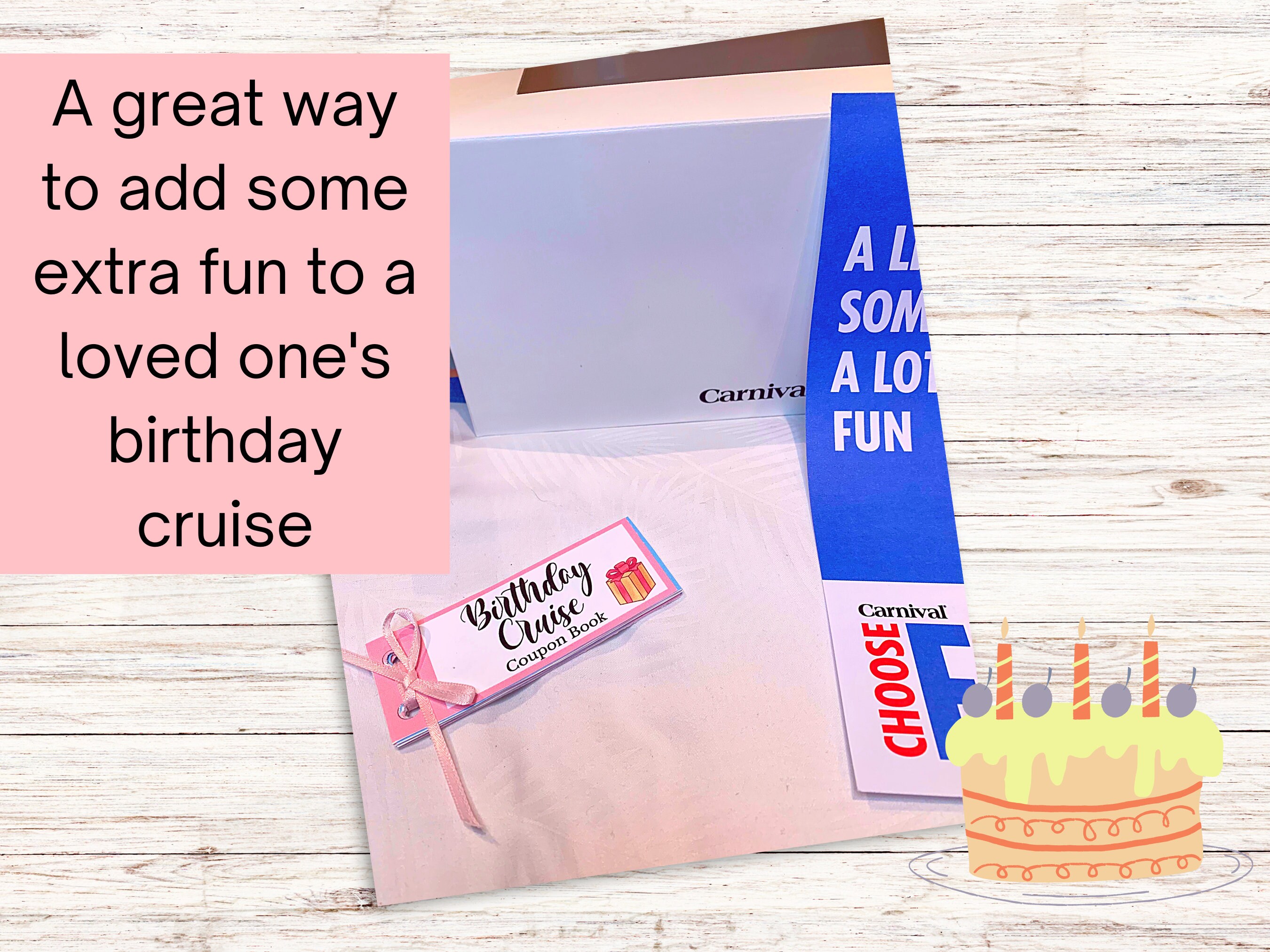 Birthday Cruise Coupon Book Printable Cruise Coupons Cruise Etsy