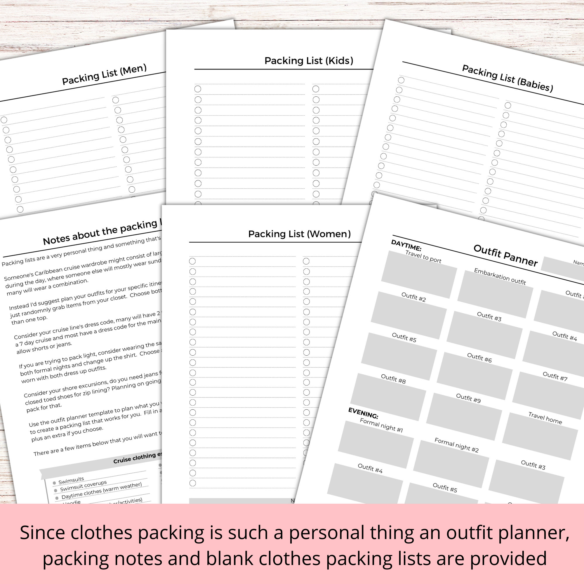 Printable Cruise Planner, Cruise Planning, Cruise Kit, Cruise Journal ...