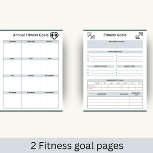 Tracker di allenamento per uomini, tracker dei progressi in palestra, registro degli esercizi, diario di perdita di peso immagine 8