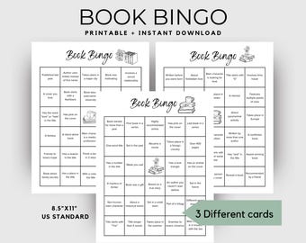 Book bingo, tbr printable, reading game, reading bingo, reading challenge, tbr challenge, reading journal, tbr journal, tbr bingo, book club