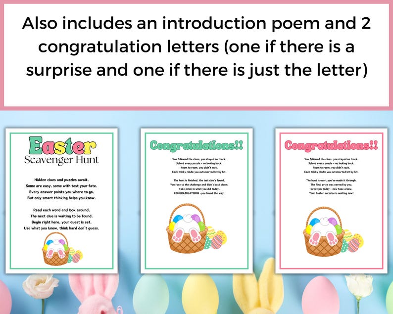 Teen Easter Scavenger Hunt, Easter Escape Room, Indoor Treasure Hunt ...