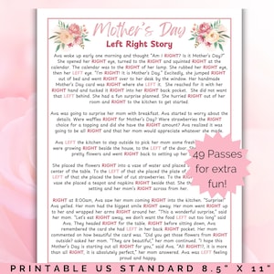 Juego de izquierda a derecha para el Día de la Madre, Pasa el premio, Juegos para el Día de la Madre