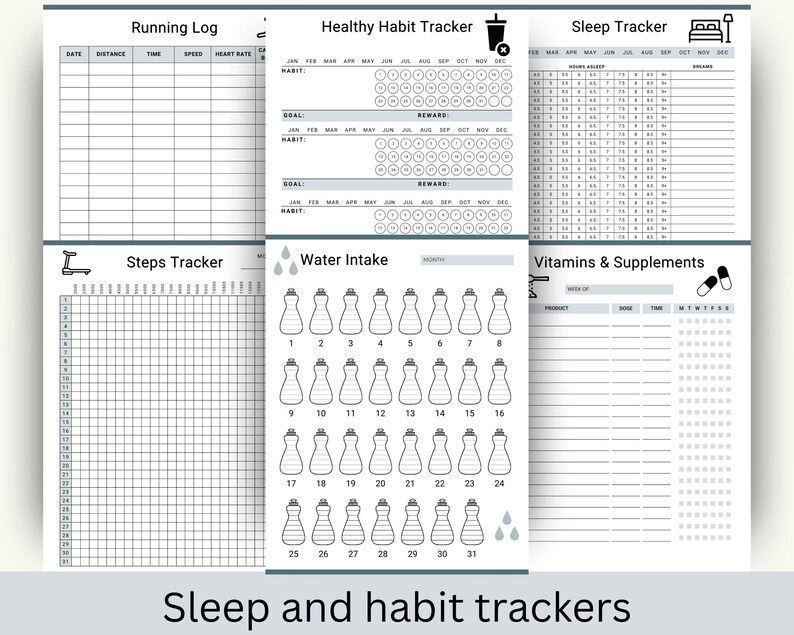 Tracker di allenamento per uomini, tracker dei progressi in palestra, registro degli esercizi, diario di perdita di peso immagine 6