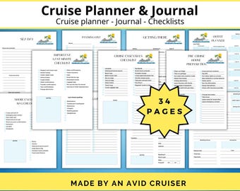 Cruise planner, cruise essentials, cruise journal, cruise checklist, cruise planning, cruise tracker, cruise travel planner, cruise pdf