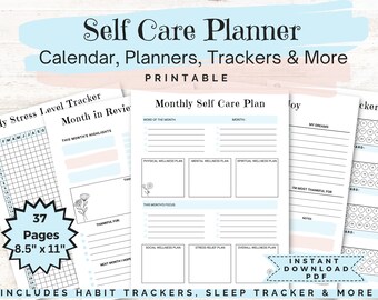 selfcare planner, self love planner, self care diary, self care challenge, self care checklist, self care printable, self love journal