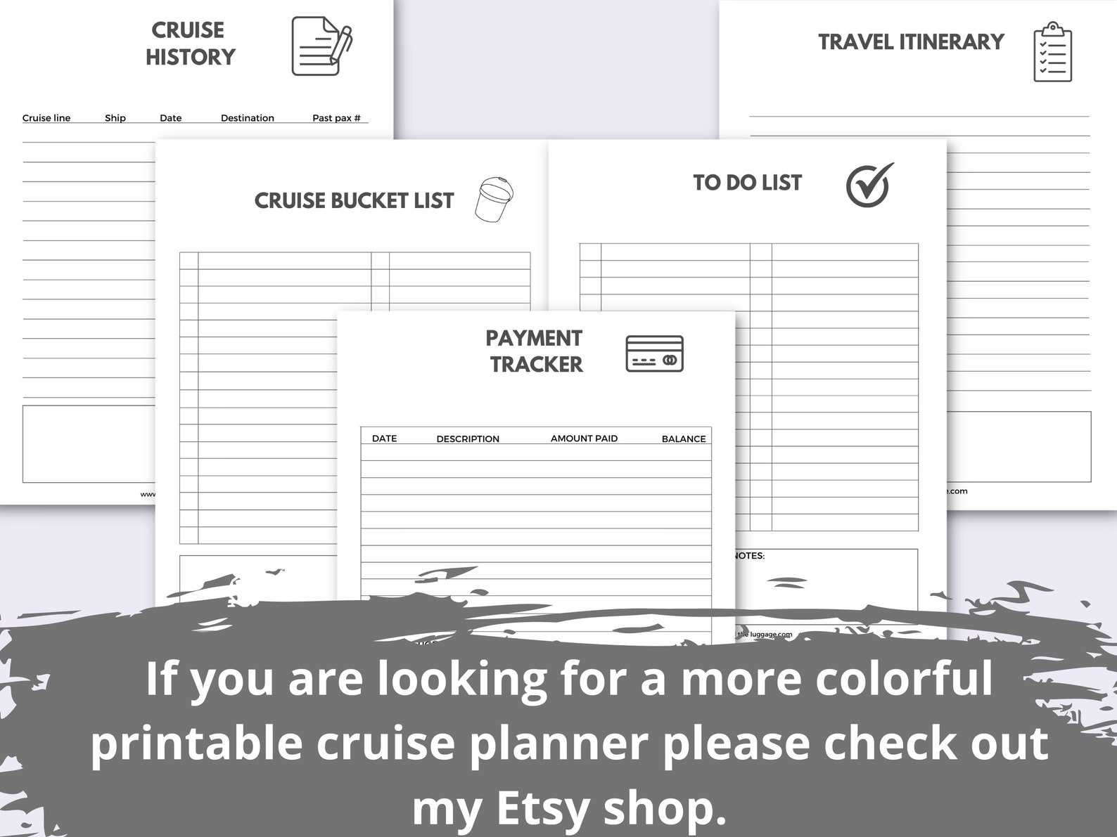 Cruise Planner, Cruise Planning Kit Printable, Cruise Planner Printable ...