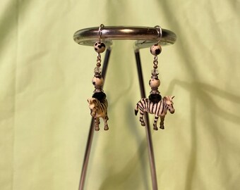 Zebra earrings