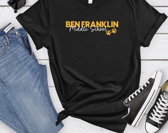 Black Ben Franklin Middle School Tshirt