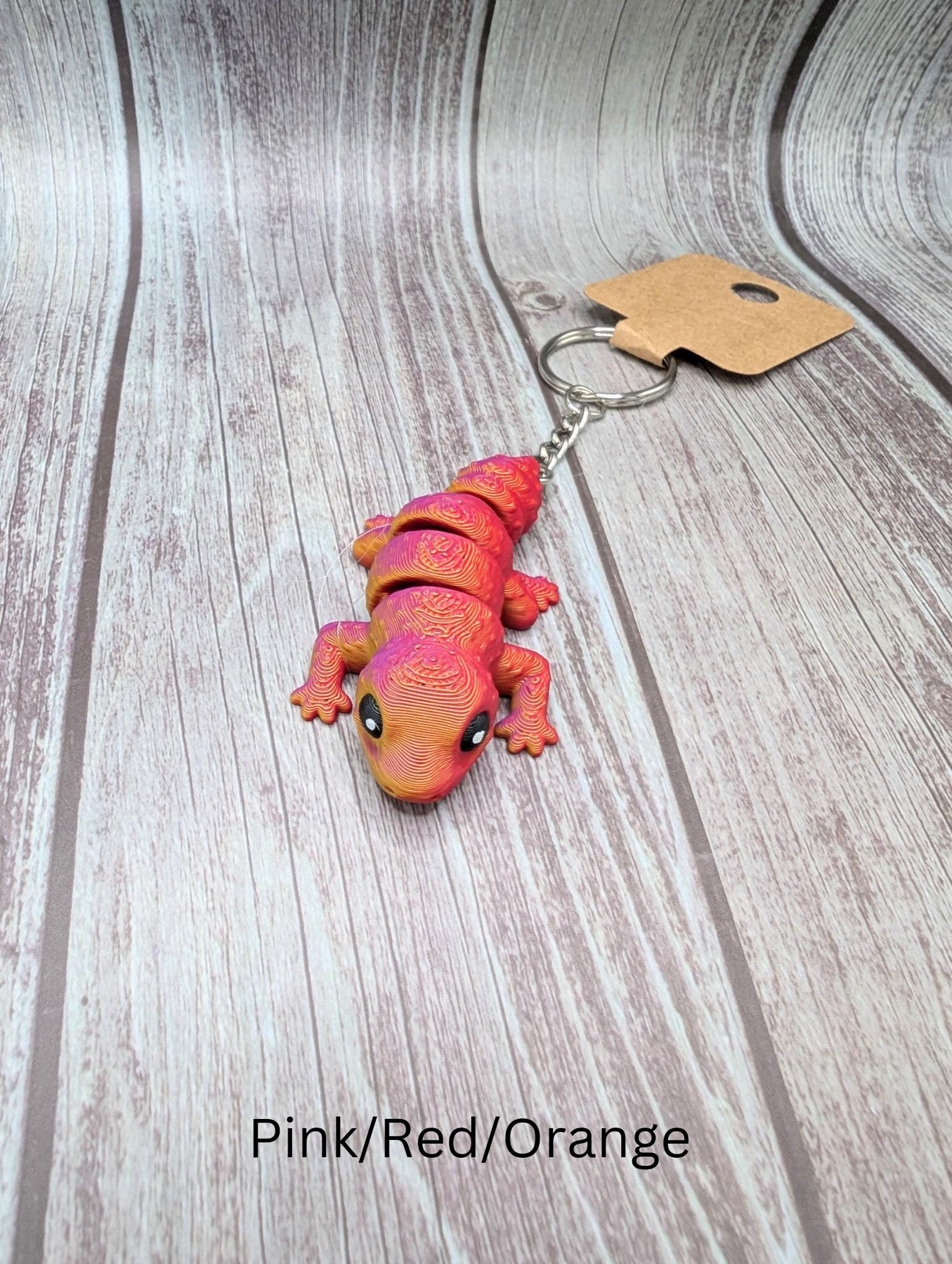 Leopard Gecko 3D Printed Flexi Articulated Keychain - Etsy