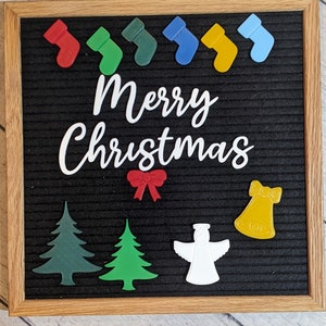 Conjunto de quadro de letras Feliz Natal 2
