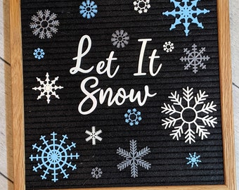 Juego de tableros de letras Let it Snow