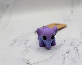 Elephant 3D printed Flexi Articulated Keychain