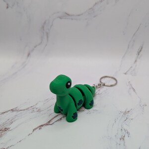 St. Patrick&#39;s Day 3D printed Flexi Articulated Keychain