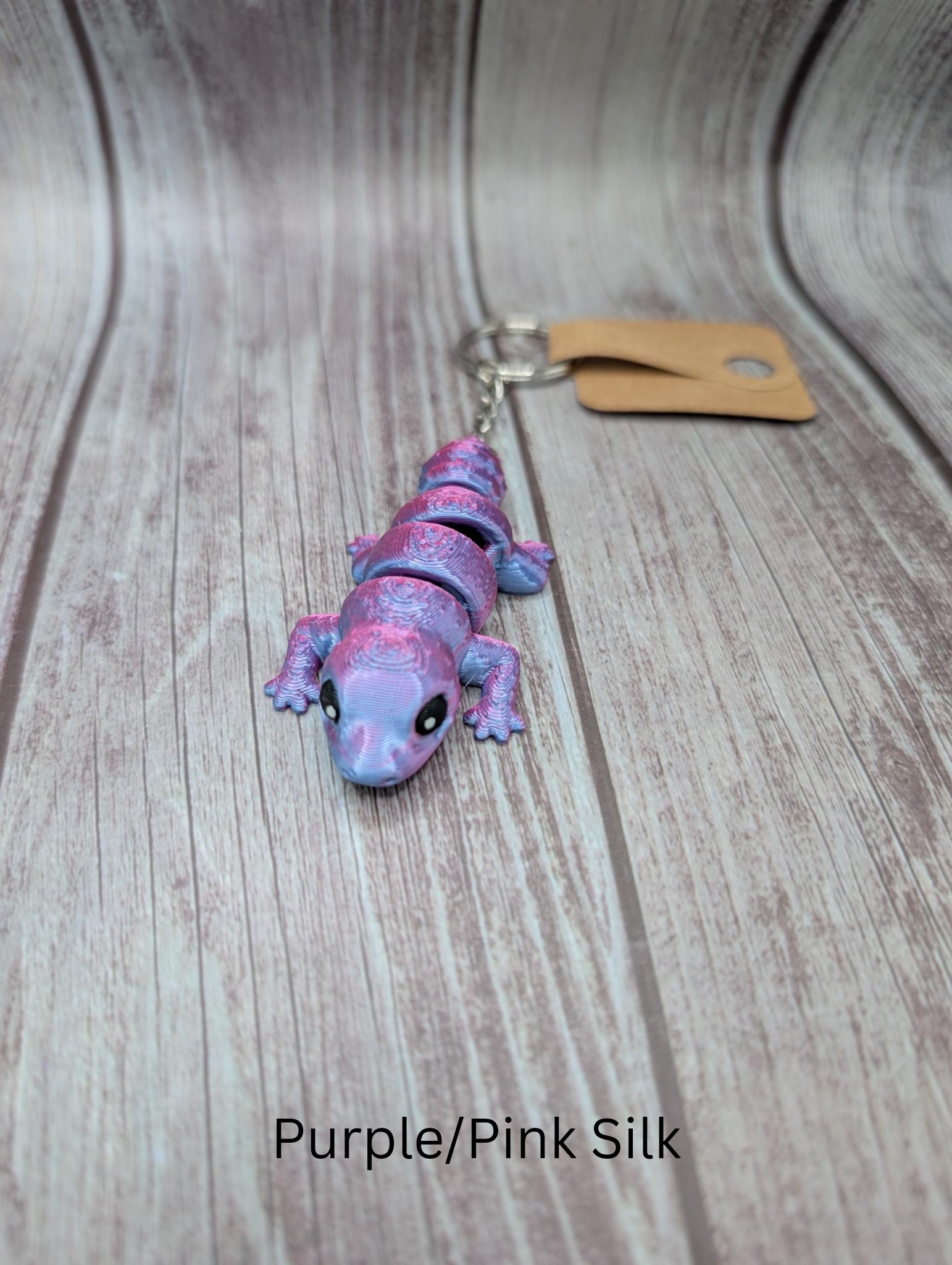 Leopard Gecko 3D Printed Flexi Articulated Keychain - Etsy