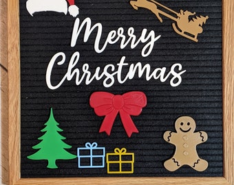 Jeu de panneaux à lettres Joyeux Noël 1