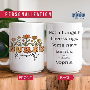 Personalized Nurse Coffee Mug Gift for Nurse Appreciation Cup with Name Nurse Gift for New Nurse Graduation Custom Nurse Mug Nurse Gifts