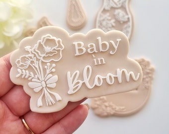 Baby in Bloom Raised Cookie Stamp/Debosser & Cutter