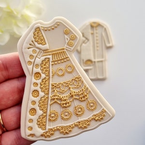 Indian Bride Raised Cookie Stamp/Debosser & Cutter