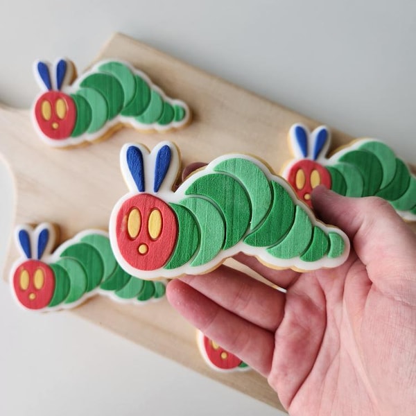 Hungry Caterpillar Raised Cookie Stamp/Debosser and Cutter