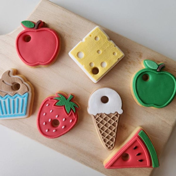 Hungry Caterpillar Themed Set Raised Cookie Stamps/Debossers and Cutters