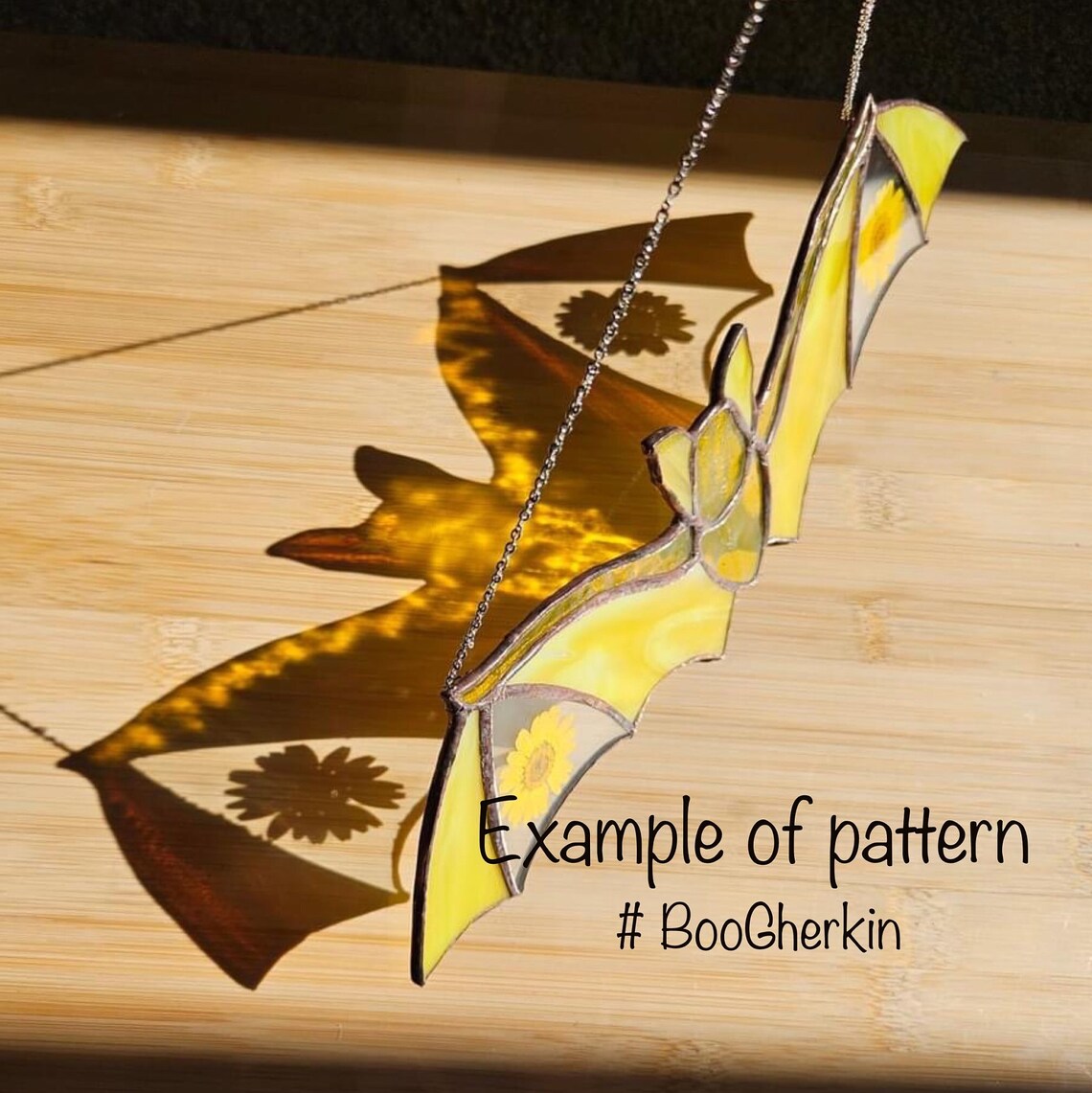 Flora the Bat Stained Glass Pattern Pdf - Etsy