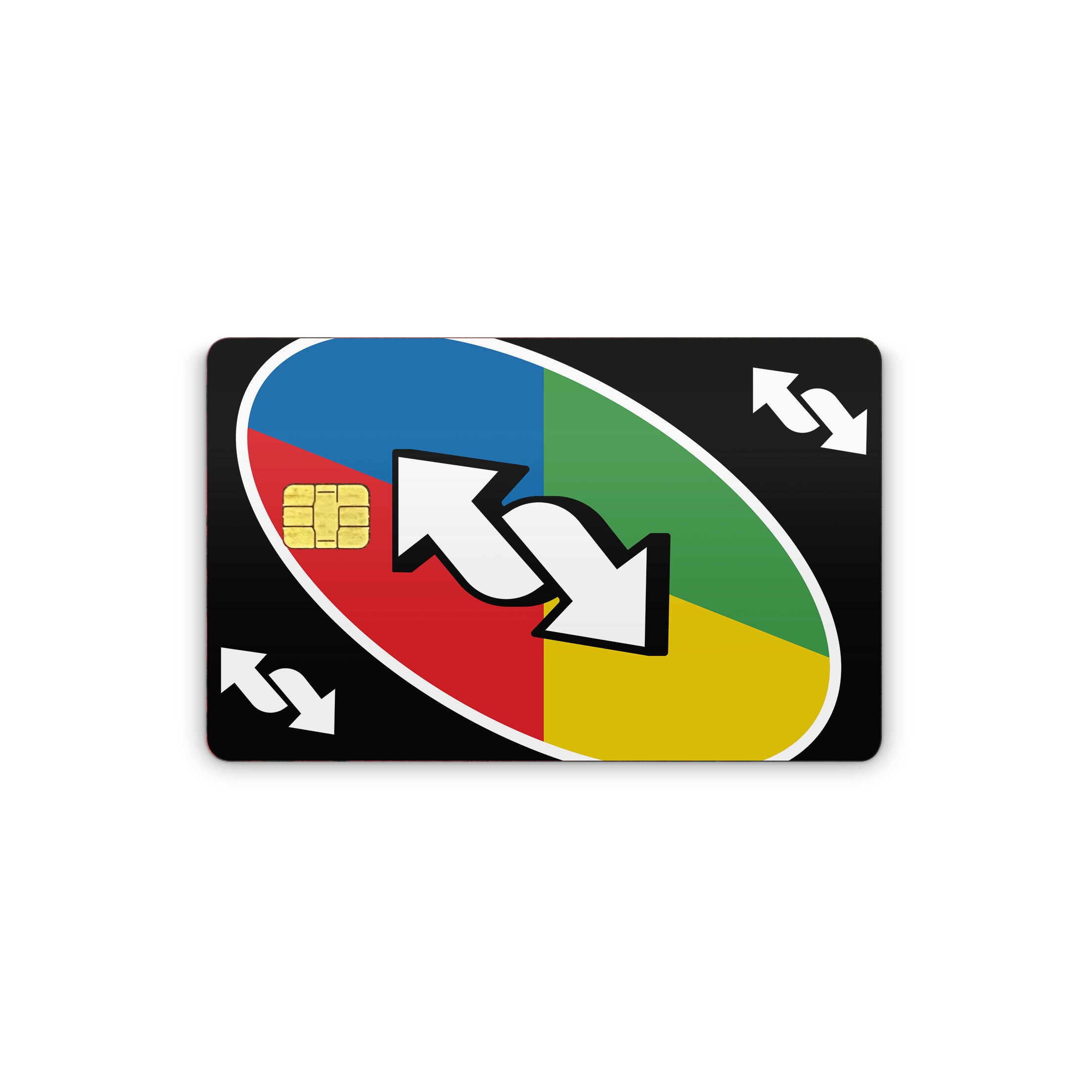 Uno Reverse Card Credit Card SMART Sticker Skin Decal, Card Wrap