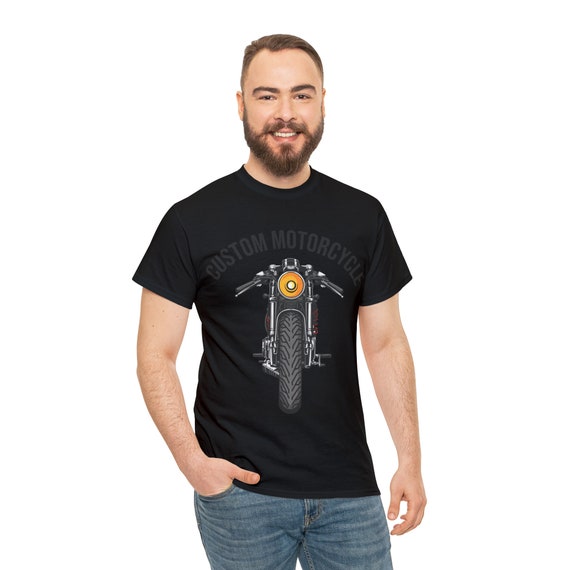 Camiseta de moto Camiseta de algodon grueso Etsy Espana