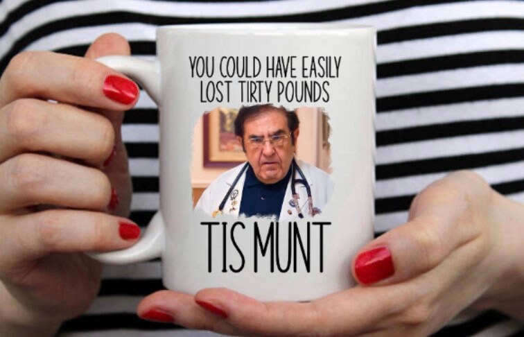 ECKOI Novelty Dr. Now Mug Dr. Nowzaradan Dr. Now gift My 600 lb life You  have one munt to lose turdy pounds Dr. Now Funny Coffee Mug Cool Dad Gifts